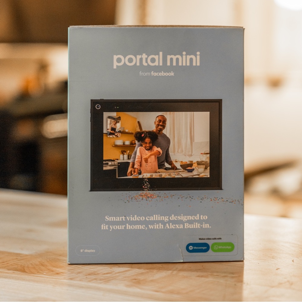 Facebook Portal Mini, Smart Video Call w/ Alexa. NEVER BEEN USED